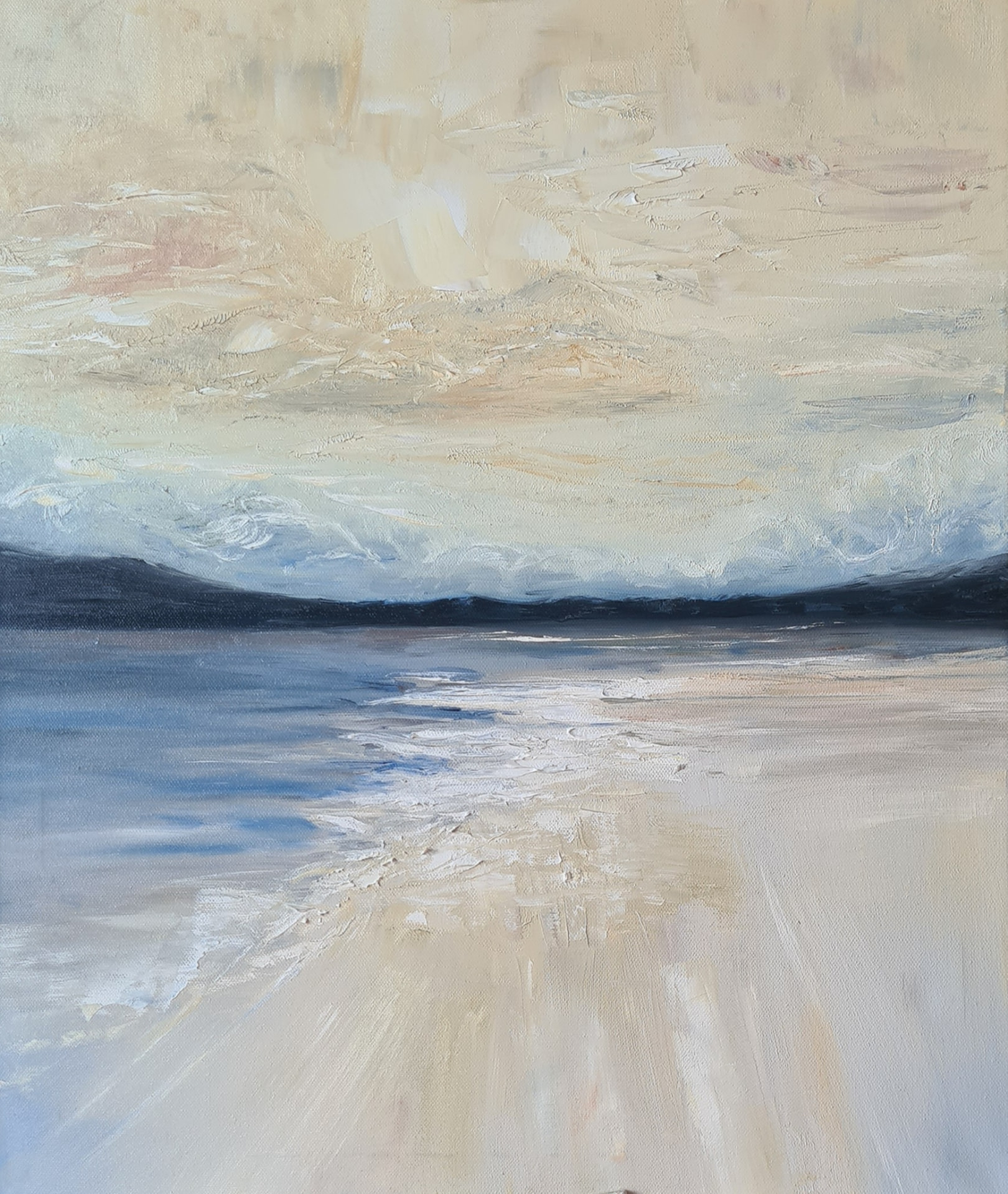 Calm before the Storm - Oil on canvas by Sedef Ünlü